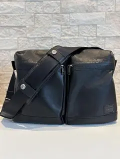 PORTER ポーター ガード ショルダーバッグ 本革 撥水 A4黒 吉田カバン