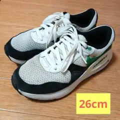 Nike Air Max スニーカーAIR SYSTEMホワイトブラックグリーン