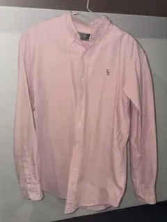 Polo by Ralph Lauren 刺繍ロゴ ピンク ボタンシャツ 170