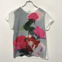 00’s Y2K PS PAUL SMITH 古着 ローズ プリント Tシャツ