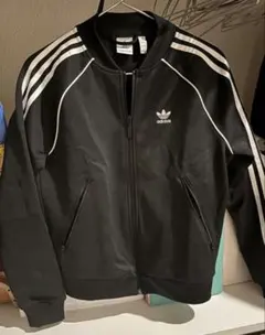 adidas ブラック ジップアップジャージ Mのサムネイル