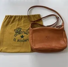 IL BISONTE イルビゾンテ レザー ショルダーバッグ ブラウン　革のサムネイル