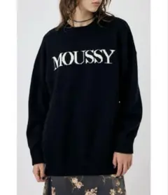 MOUSSY ブラック 長袖セーター Fサイズ