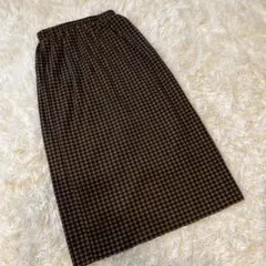 lowrysfarm ローリーズファーム　ロングスカート ブラウン　F
