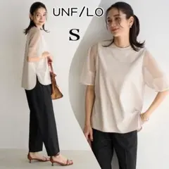アンフィーロ BEAUTY FORM-T シアースリーブTシャツ　Sのサムネイル