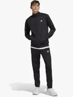 adidas ブラック ジャージ上下セット