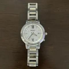 【ジャンク】SEIKO ルキア 腕時計 1B25-0AV0 電波ソーラー チタン