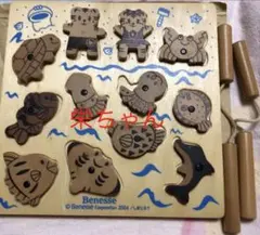Benesse ベネッセ　木製パズル　釣り　つり　お魚つり　型はめ