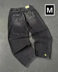 黒バギーデニムスターチーム menes jaded london bigboy似