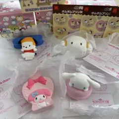 サンリオキャラクターズ　ハッピーセット 4点セット　箱4つ&シール3枚付き