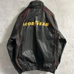 GOODYEAR グッドイヤー レーシングジャケット 黒 L ビッグロゴのサムネイル