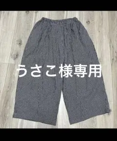 うさこ様専用conges payesチェック柄ワイドスカートのサムネイル