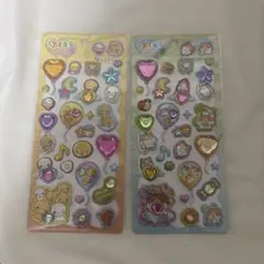 ぷくキラシール　なっとうちゃん　はむちゃん