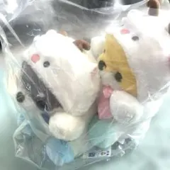 豆柴三兄弟ゆきだるまぬいぐるみ 2体セット