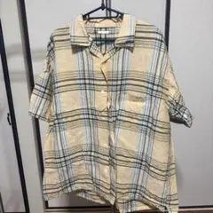 チェック柄 半袖シャツ XLサイズ　gu