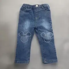 プティマイン petit main ミッキー デニムパンツ 80cm