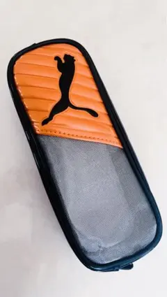 【新品】PUMA プーマ ペンケース メッシュ 筆箱 入学 送料込 オレンジ