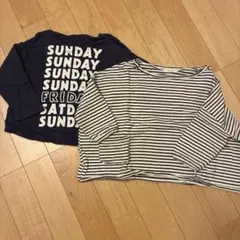 BREEZE bella b 韓国子供服　長袖カットソー 2枚セット 90cm