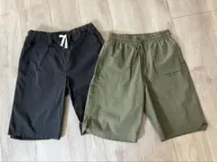 美品GLAZOSグラゾスパンツ Lサイズ カーキ ブラック2点セット