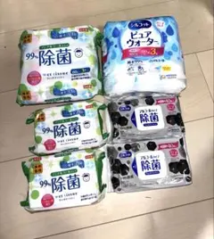 シルコット ピュアウォーター と99%除菌ウェットティッシュ