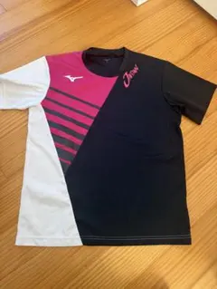 Mizuno Tシャツ 黒/白/ピンク　テニス　ソフトテニス