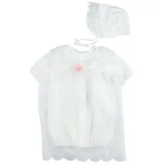 セレモニードレスオール(ツーウェイオール)３点セット　ピンクコサージュ