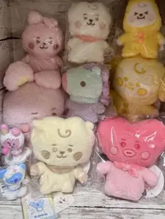 bt21 ぬいぐるみ 5周年記念 bts ジャンカラ グクテテジミンジンホソク