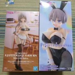 宇崎ちゃんは遊びたい！ω 宇崎月 メイド ＆宇崎花 　バニー フィギュア