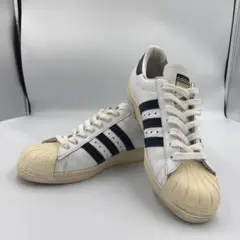 adidas originals SUPERSTAR 80s 白×青 金ベロ - メルカリ