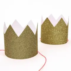 MeriMeri GOLD GLITTER CROWN ペーパークラウン