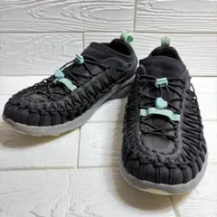 ✨KEEN ✨美品UNEEK SNK スニーカー28.0cm ブラックターコイズ