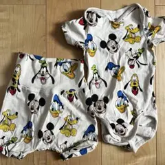 ミッキー　ロンパース パンツ　セットアップ　9m