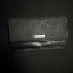 【中古】GUCCI グッチシマ レザー長財布