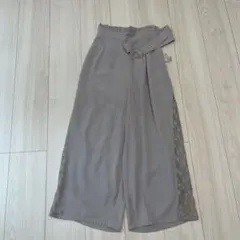 【MAJESTIC LEGON】 ライトグレーパンツ サイドレースデザイン
