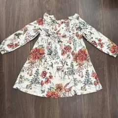 next クリスマス柄ワンピース　120