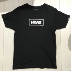 HOAX ブラック Tシャツ ロゴ入り