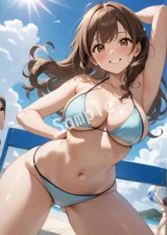 アニメファンアート JK グラビア A4 ポスター イラスト ★00220913