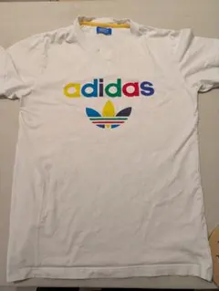 adidas カラフルロゴ Tシャツ　古着