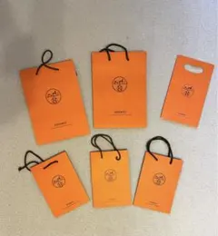 HERMES 紙袋 6枚セット オレンジ