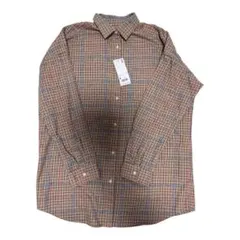 【新品タグ付】ユニクロ　UNIQLO フランネルチェックシャツチュニックサイズＭ