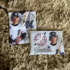 藤原選手 マリーンズ ポーチ 2個セット