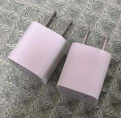 Apple USB充電器iPhone純正2つ