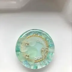 レジン ヘアゴム ハート 紫陽花 ミント◡̈♥︎ - メルカリ