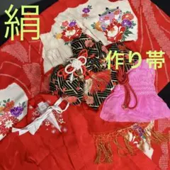 ★七五三★三才★本格正絹★着るの簡単帯★難あり特価★6点セット★