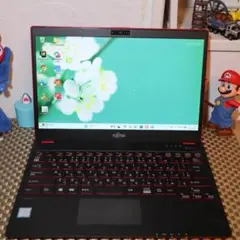 Win11人気の赤8世代Corei7/SSD/メ12G/無線/カメラ/TypeC