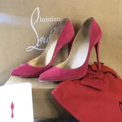 クリスチャンルブタン スエードパンプス 38