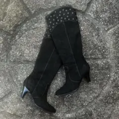 00s archive ブーツ スタッズ スエード y2k グランジ yello