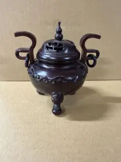 中川浄益造 紫銅瓢箪透火鉢 銅製 アンティーク 和風インテリア - メルカリ