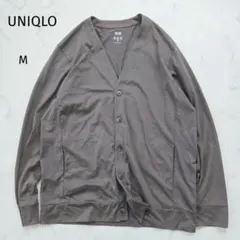 ユニクロ カーディガン カーキ Mサイズ 接触冷感 メンズ UVカット はおりのサムネイル