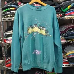 ヴィンテージUSA古着 動物 アニマル 小鳥 鳥 スウェット